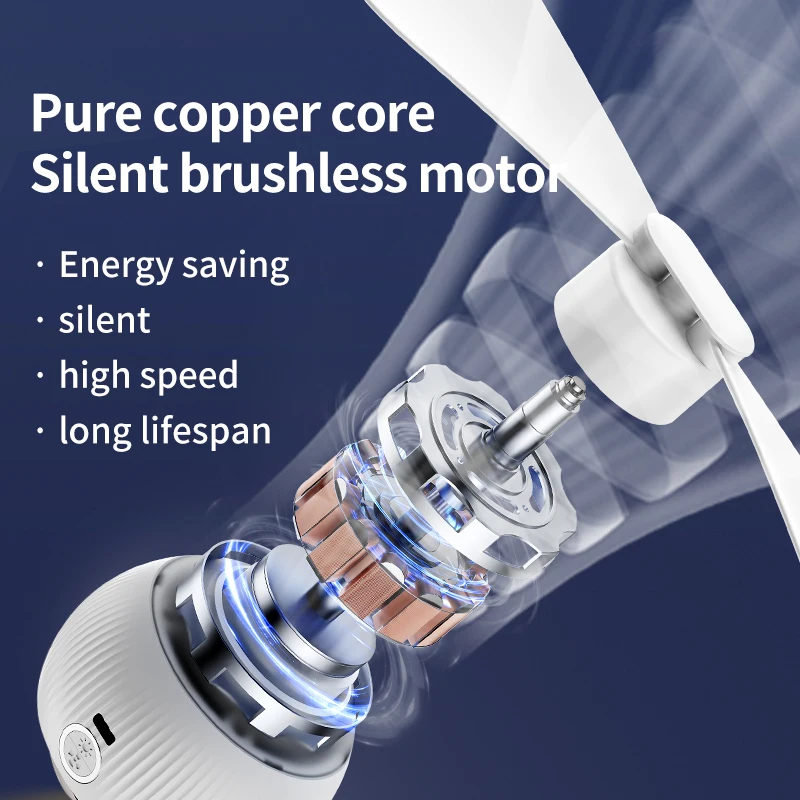 الإسقاط مروحة ضوء Silnet 3600mAh USB قابلة للشحن اقتران الروابط للتخييم غرفة الطفل طالب عنبر غرفة نوم LED الإضاءة