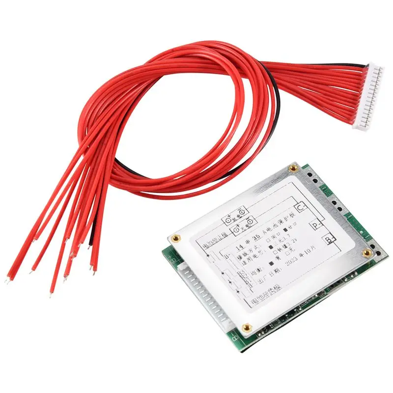 B48A 14S 52V 35A Li- Lipolymer Battery Protection Board BMS PCB Board With Balance For Ebike Escooter