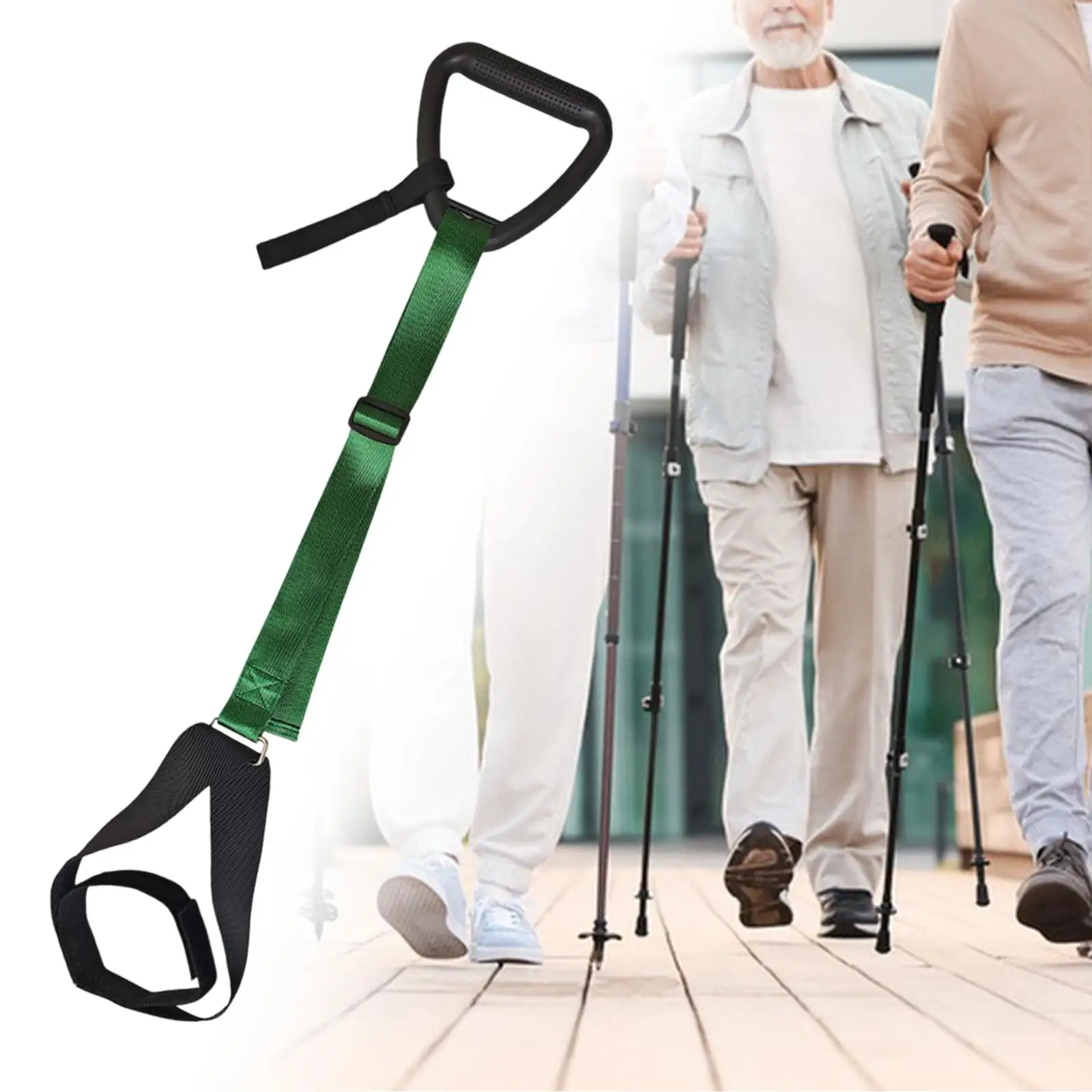 

Ремень для подъема ног Практичный Профессиональный Премиум Легкий Портативный с рукояткой Износостойкий Прочный ремень для подъема ног