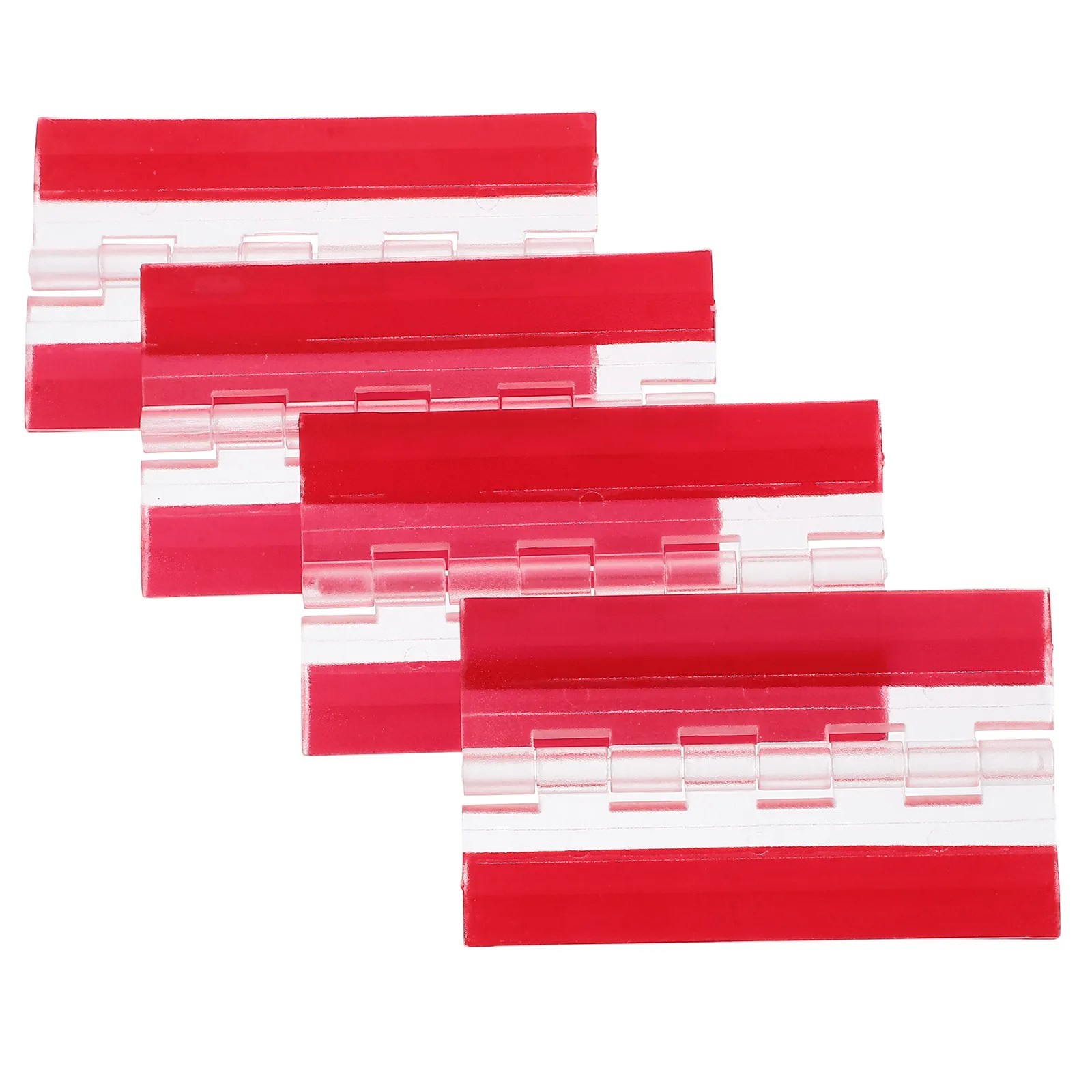 4Pcs Transparent Clear Adhesive Hinges Self-Stick Cabinet Hinge for Furniture Drawer Display Stand DIY Acrylic Glass Metal Tile