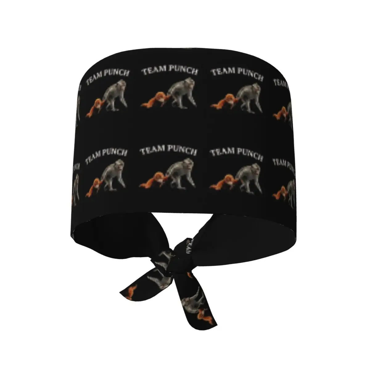 Nursing Hats Team Punch Funny Monkey Working Caps For Unisex Women Novelty Long Hair Work Scrub Cap Adjustable Medical Cap