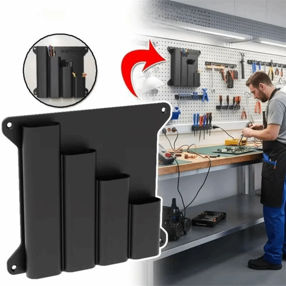 

Plastic Material Wall Hanging Storage Bracket Sturdy Structure High-Quality Cable Tie Storage Rack Wall Mounted Design