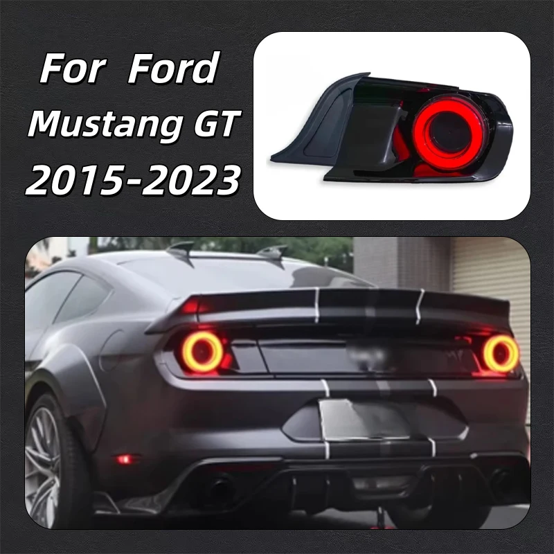 2015-2023 For  Mustang GT: Round Sequential Taillight Assembly Taillight Retrofit Kit