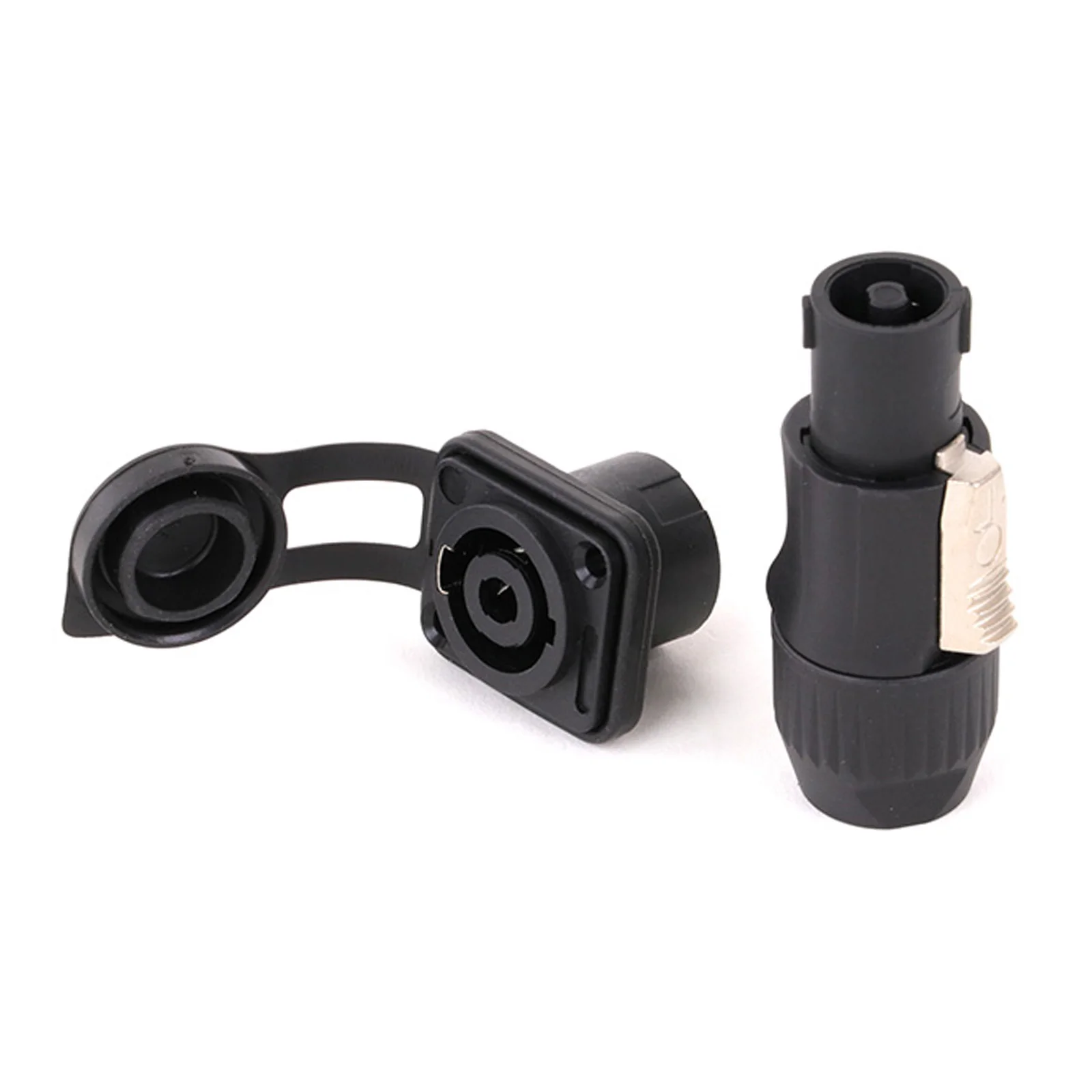 New Design Waterproof Speakon Cable Adapter Connectors 4 Pole Audio Speaker Male Plug Female Socket Twist Lock