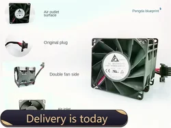 PFM0812HE-01 8038 8076 Dual Ball Bearing Violent PWM Temperature Control 12V 7A Server Fan80*80*38MM 80*80*76MM