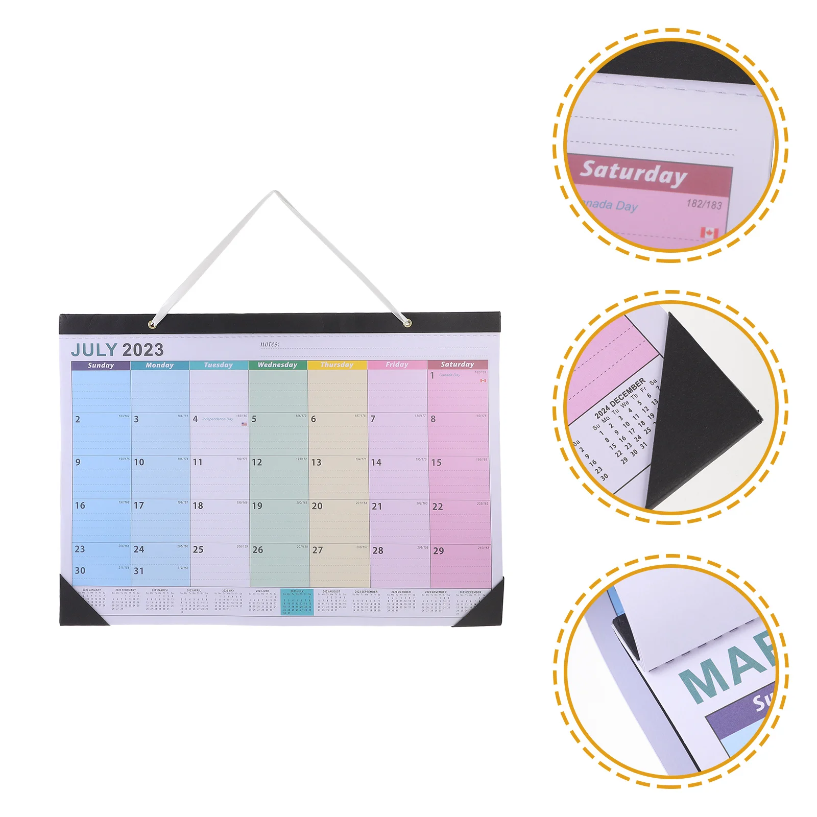 

2023 Creative Desktop Calendar Simple Stylish Home Office Wall Hanging Schedule Planner Decor English Calendar