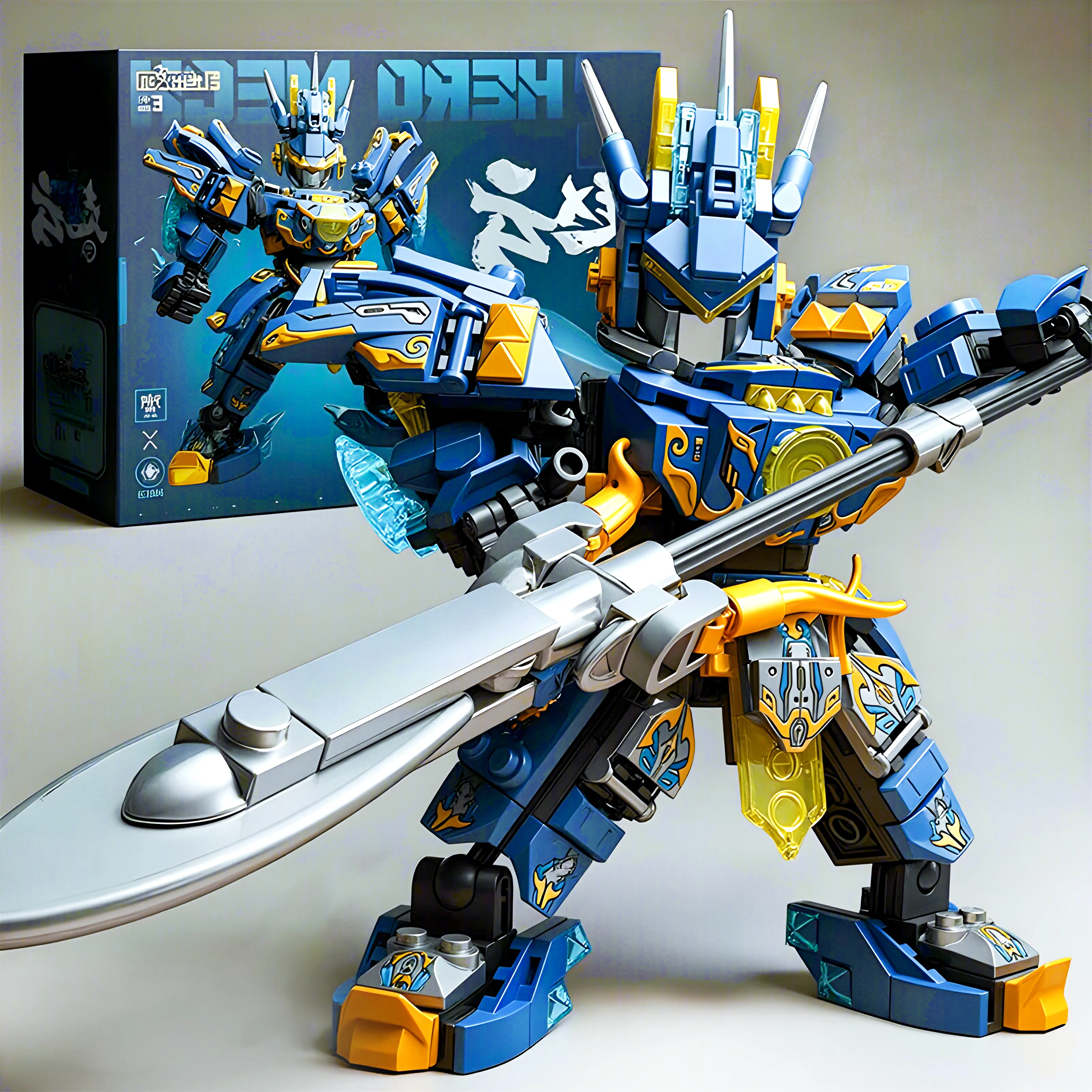 

Mecha Warrior Building Blocks Super Hero Green Zhao Yun Robot DIY Action Figure Boys Birthday Christmas Gift Kids Toy