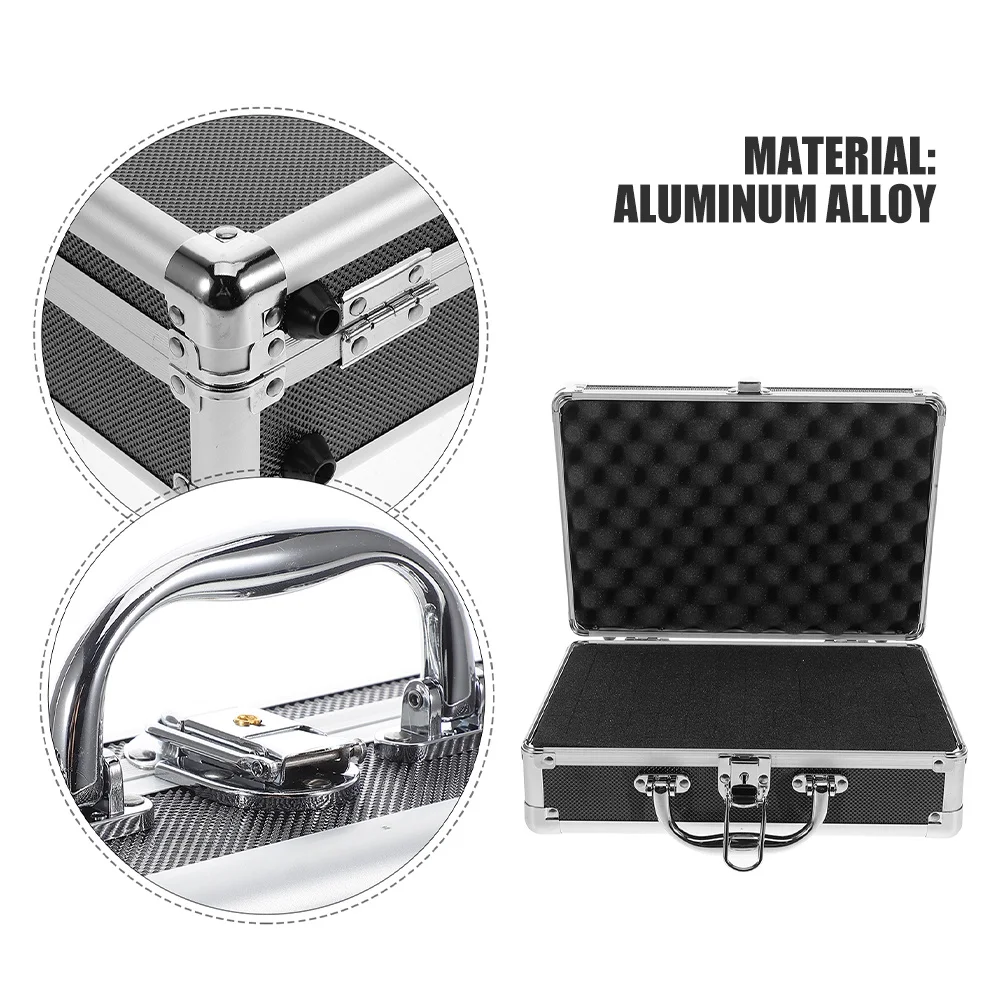 سبائك الألومنيوم صندوق أدوات متعدد الوظائف سعة كبيرة أداة محمولة حقيبة للتخزين أداة محمولة منظم للسفر في المكتب المنزلي