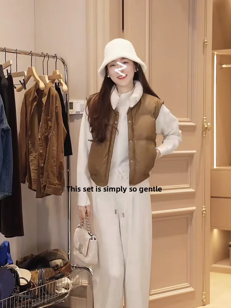 

Женская модная теплая хлопковая куртка Oajer Flagip Store с воротником-стойкой, жилет, верхняя одежда для многослойного ношения, полиэстер