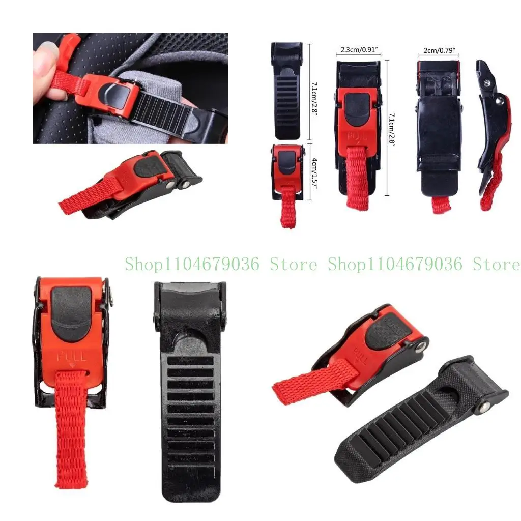 

652F Motorcycle Helmet Plastics Pull Buckles ATV Bike Crash Helmet Clip Chin Strap Quick Release Pull Buckle Universal