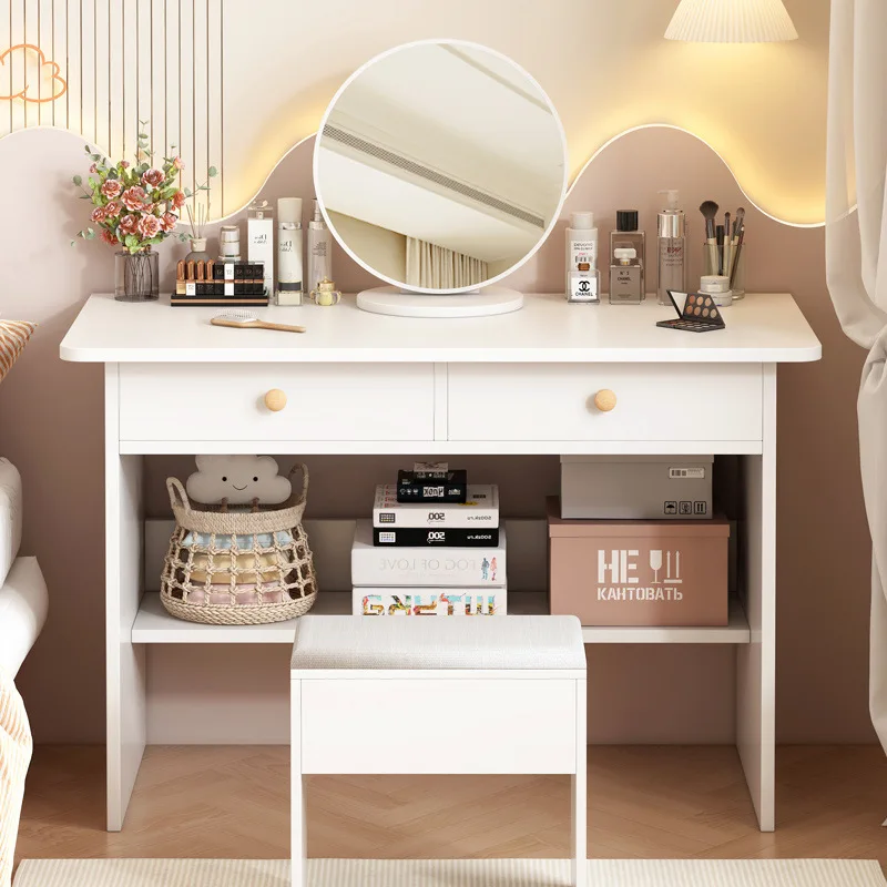 

Makeup table simple rental house simple household dresser bedroom girl desk integrated writing table