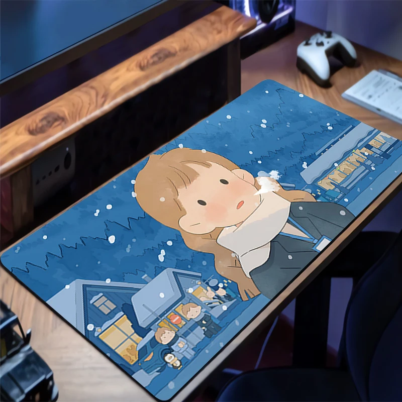 

Mouse Pad Design Non-Slip Desk Mat Gaming Wishing Machine Accessories Stitched Edges For Home And Game For Gamer Mousepad