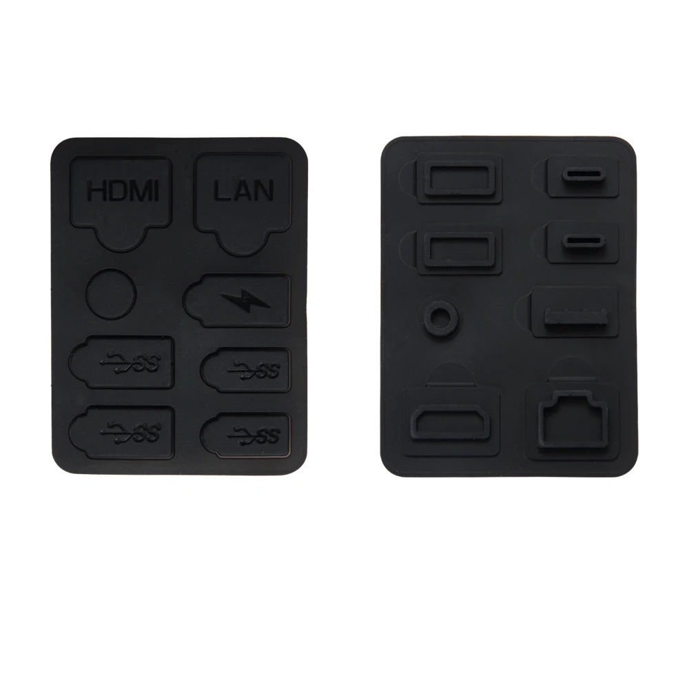 8 Pcs Set Game Console Dust Plug Silicone Protector Anti-dust USB HDM Interface Dustproof Plug For Sony Playstation 5 PS5 Slim