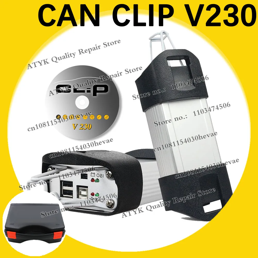 2026 reprog Can Clip V230 CAN-M system Obd2 cables Diagnostic Interface OBD Scanner Auto Diagnostic Tools Diagnostis for Cars