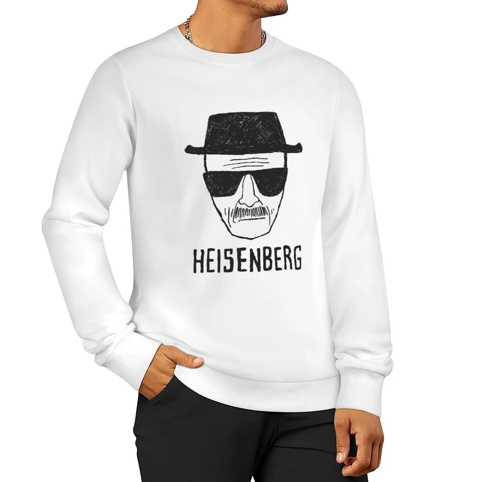 Breaking Bad / Heisenberg Drawing Sweatshirt men's winter sweater mens clothes oversize sweatshirt