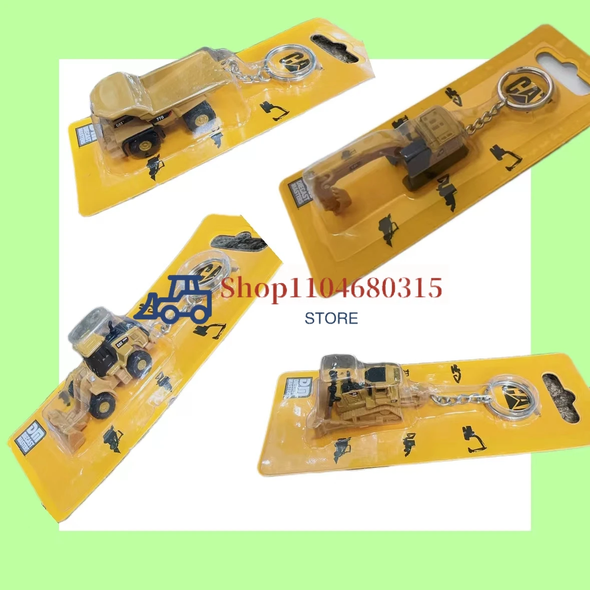 

E320 CAT770 D8T CAT950M Engine Model Keychain For Caterpillar Heavy Equipment Machinery Alloy Engineering Vehicle