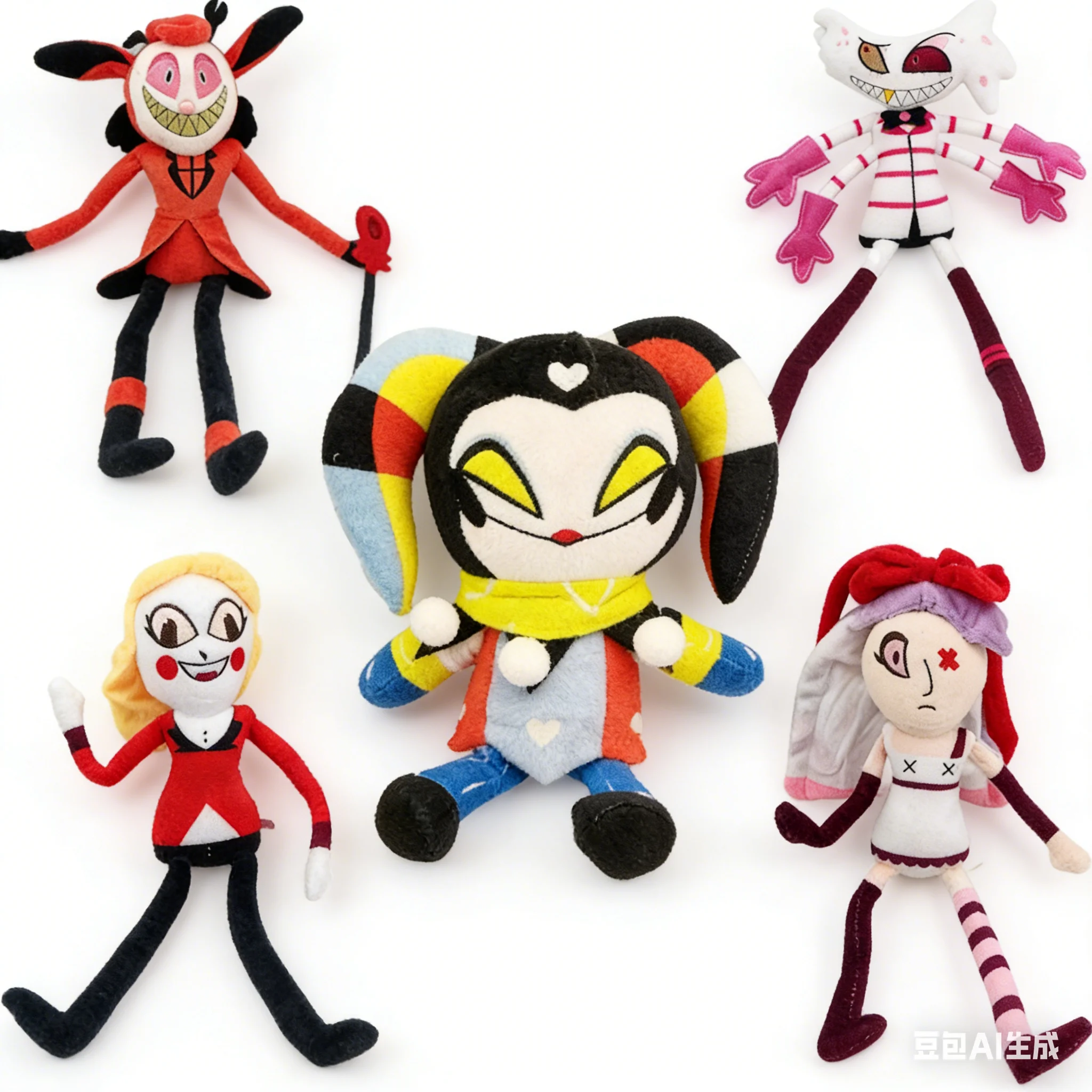 

Hazbin Hotel Vox Cushion Plush Toys Vaux Love Hat Niffty Anime Peripheral Toy Birthday Christmas Gift for Children