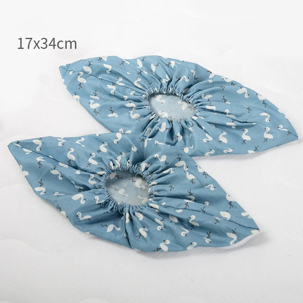 3Pairs Soft Breathable Non-Slip Shoe Covers Washable Reusable Elastic Band Floor Cleaner Shoes Protector Home Cleaning Gift Set