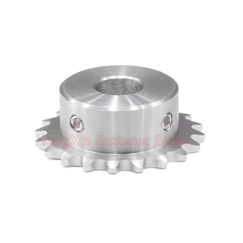 1pcs 04C 304 Stainless Steel Industrial Sprocket Wheel 30 32 34 35 36 40 Teeth Chain Gear for 25 Series Chain Drive Bore 8-32mm