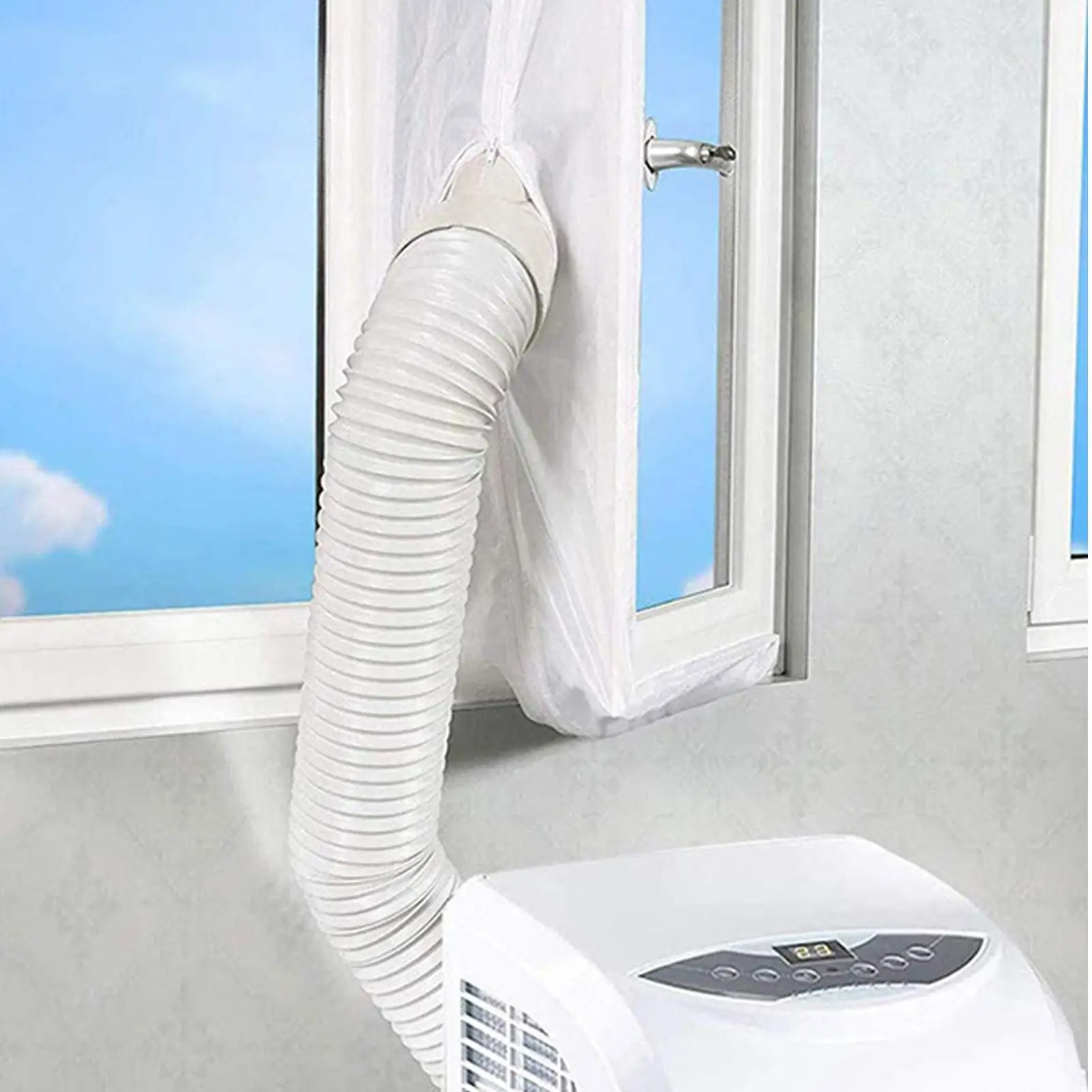 3/4M Ac Vent Kit ProtableNo-Drill Compact Casement Attachment Mobile Ac Casement Window Seal Kit For Outlet Port Side Door Wall