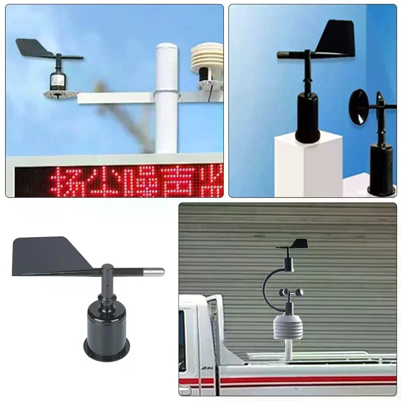 Plastic Stable Safe Replaceable Wind Direction Indicator Part Wind Anemometer Shell Shell For Replace Wind Sensory Home Outdoor