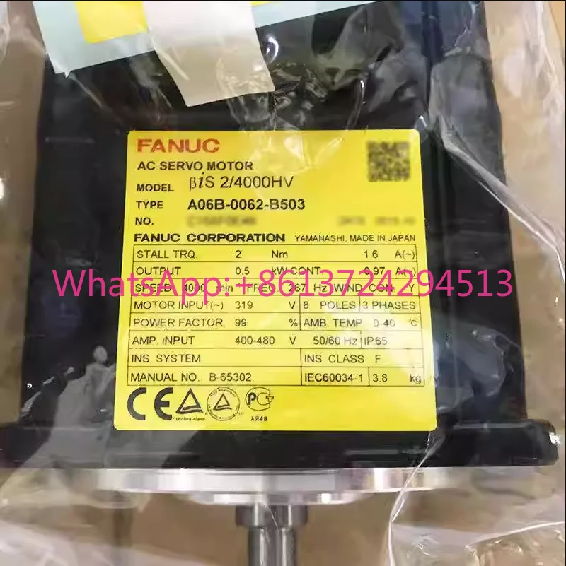 

A06B-0062-B503 New Fanuc Motor IN STOCK Fast ship