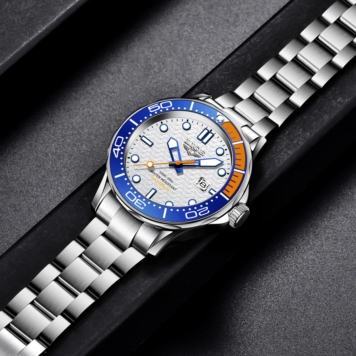 LIGE 2026 New Business Mens Watches Top Brand Luxury Dive Watch For Men Waterproof Date Clock Sport Watch Relogio Masculino