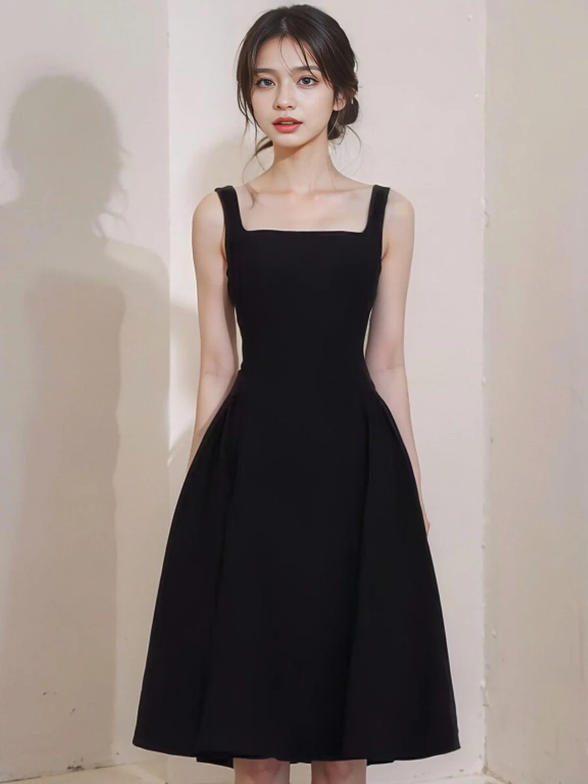 

Элегантное женское модное бальное платье Ele Bla Par Dr для дня рождения, высококачественная повседневная одежда из полиэфирного волокна, миди-платье