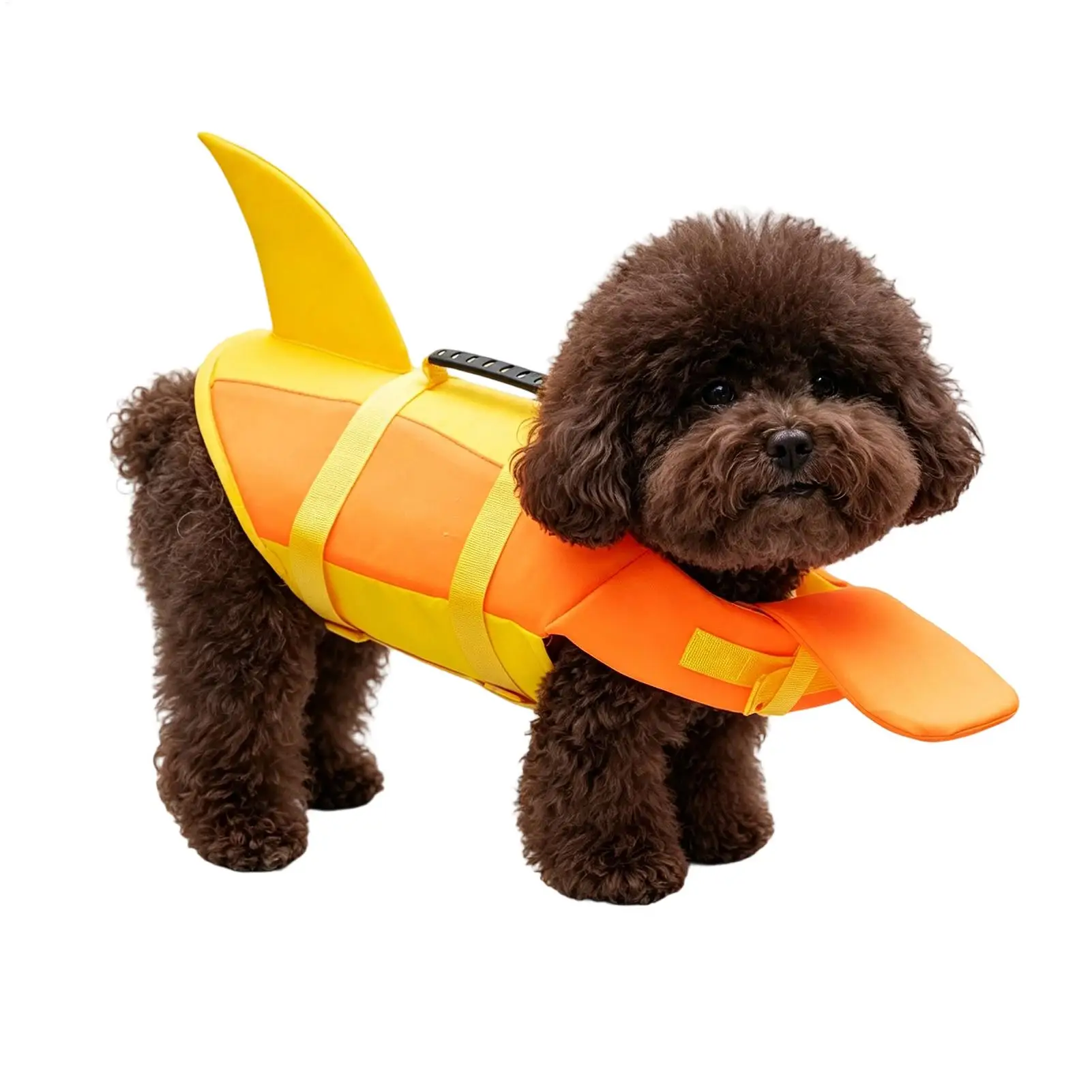 Dog Life Jacket High Flotation Adjustable Quick-Dry With Handle Breathable Puppy Swim Vest For Small Medium Breeds Poodle