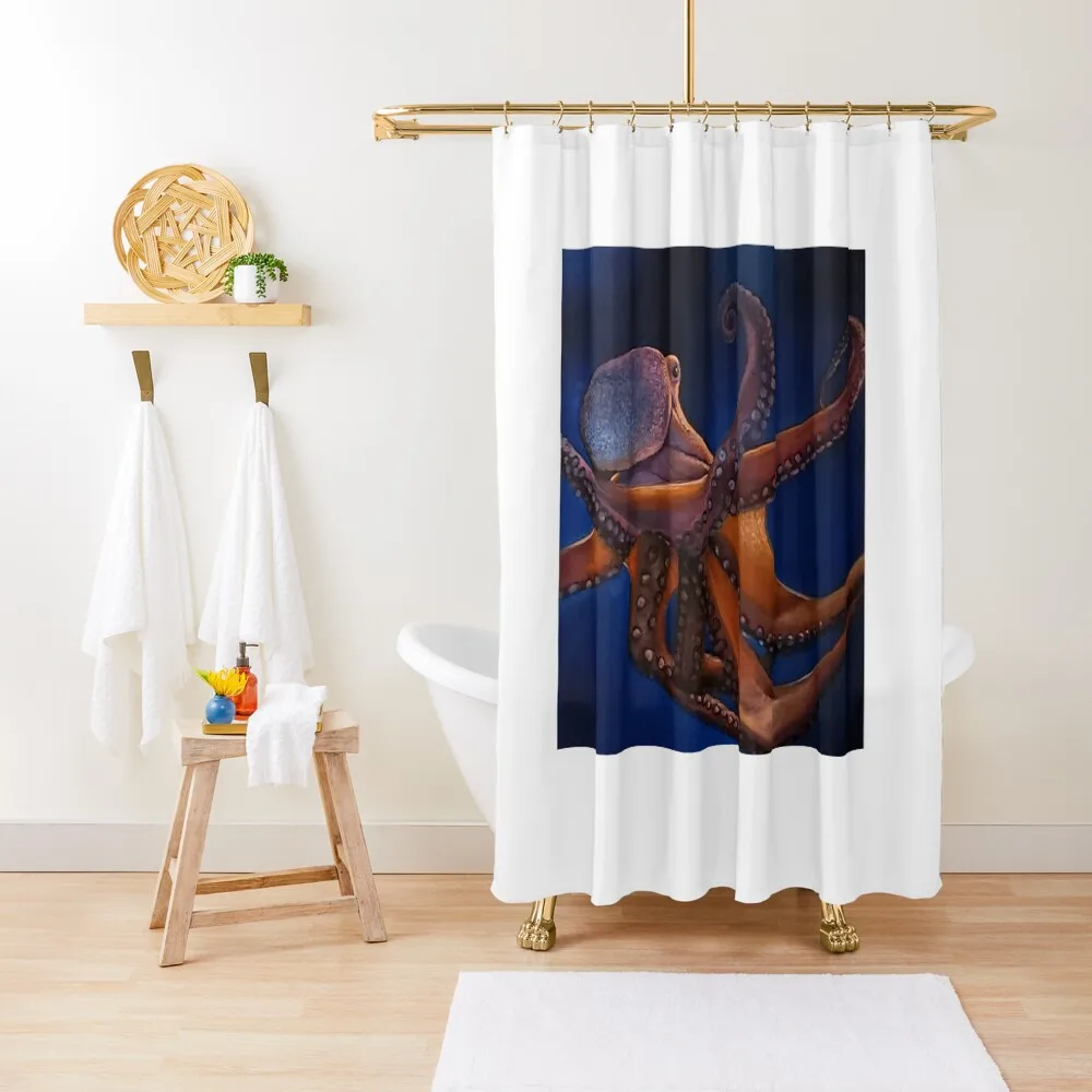 

Octavius the octopus Shower Curtain Waterproof Fabric Bathroom Transparent Bathroom Shower Anti-Mold Waterproof Shower Curtain