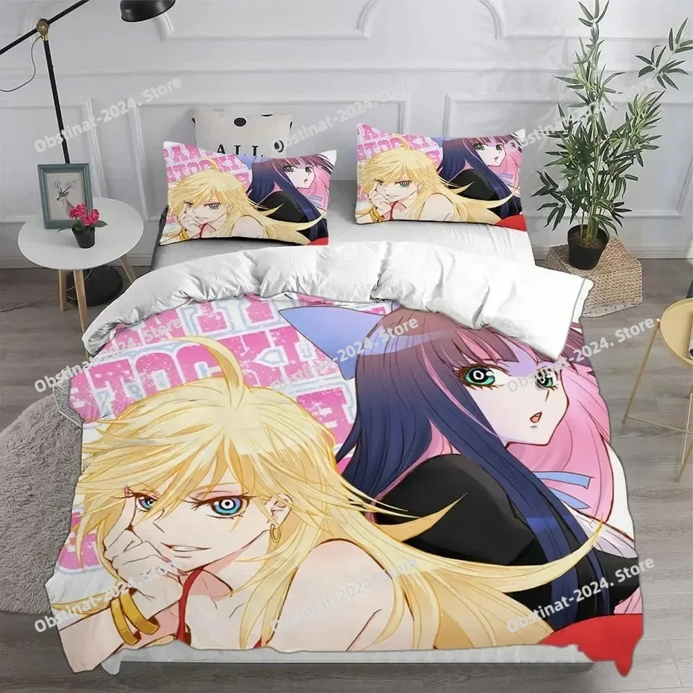 

Panty&Stocking with Garterbelt Duvet Cover Pillowcase Bedding Set Adult Children Bedroom Decoration Gift Single Double Large Siz
