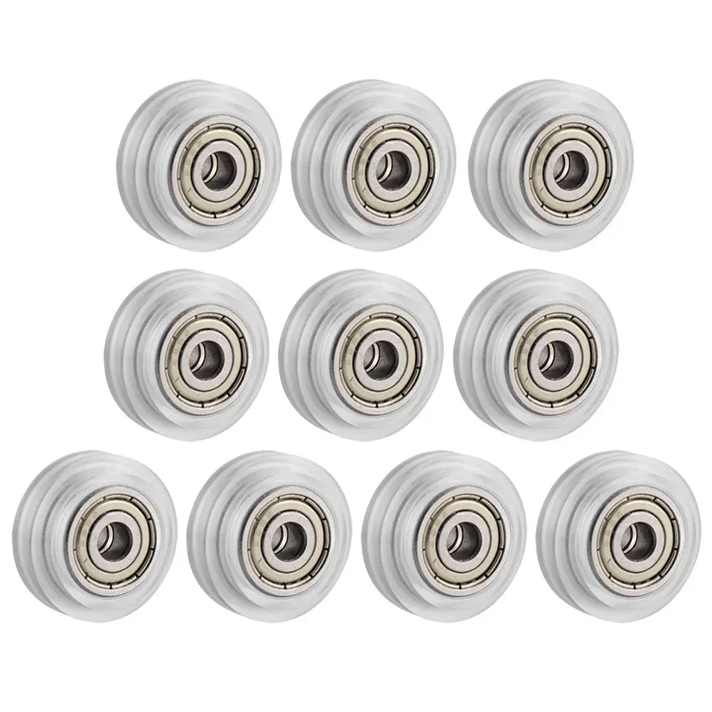

13Pcs 3D Printer Pulley Wheel Plastic Bearing Pulley for Cnc Machines 3D Printers Clear Passive Round Roller with Smooth Ball