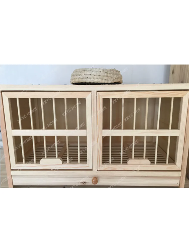 Nest Box Pigeon Nest Matching Cages Solid Wood Pigeon Cage Combination Adjustable Nest Balcony Pigeon House the Dove\' S Nest