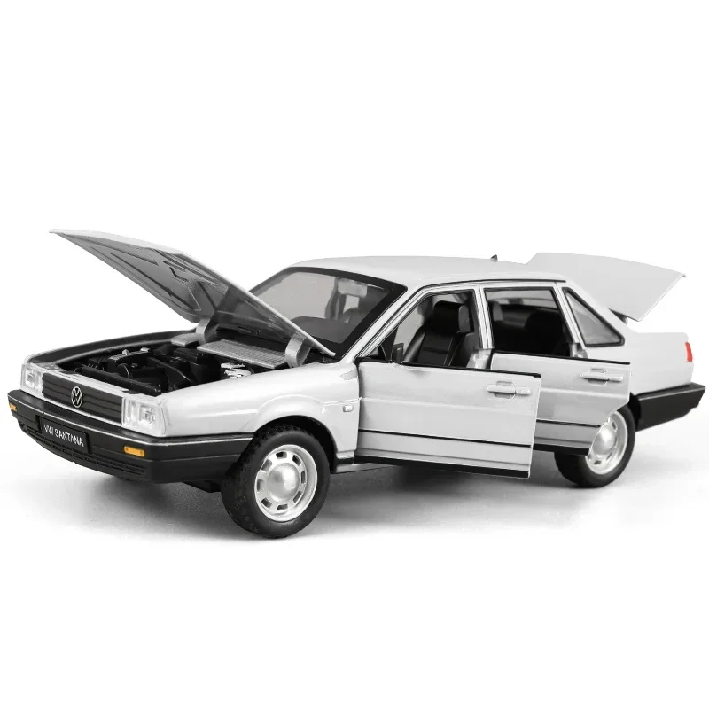 1:24 Volkswagen Santana hohe Simulation Druckguss Metall legierung Modell auto Sound Licht zurückziehen Sammlung Kinder Spielzeug Geschenke