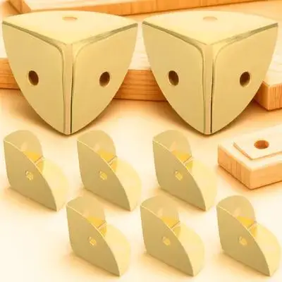 Protectores de esquinas de Metal para bordes de cajas, protectores anticolisión de 90 grados, soportes protectores para cajas de madera y joyería, 8 Uds.