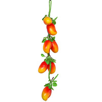 8Heads Artificial Mango String Food Vegetables Photography Props Fake Fruits Home Garden Party Wall Hanging Artificial Fruits