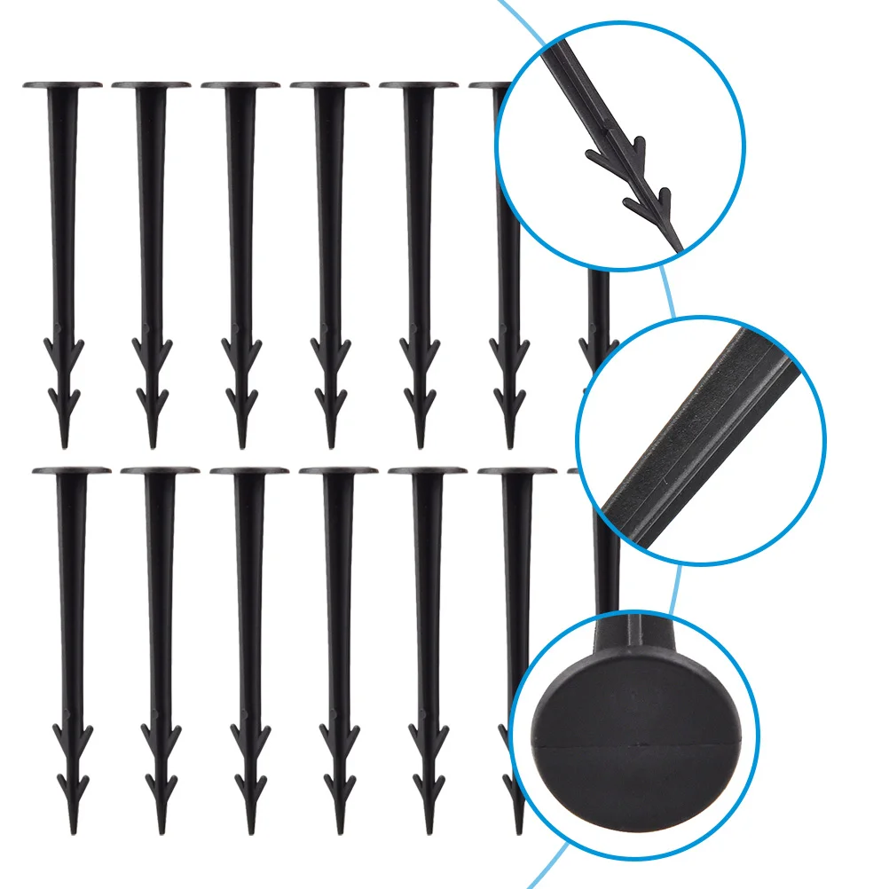 50 Pcs Ground Nail Artificial Grass Shed Base Anchors Pegs Shed Base Anchors Pegs Fake Plastic Nails Stakes