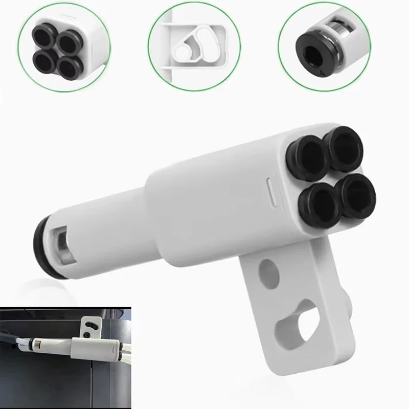 4-in-1 PTFE Adapter Filament Pipe Expansion Port 4 Feeding Modules Material Tube Extension Port for Bambu Lab X1/P1 3D Printer