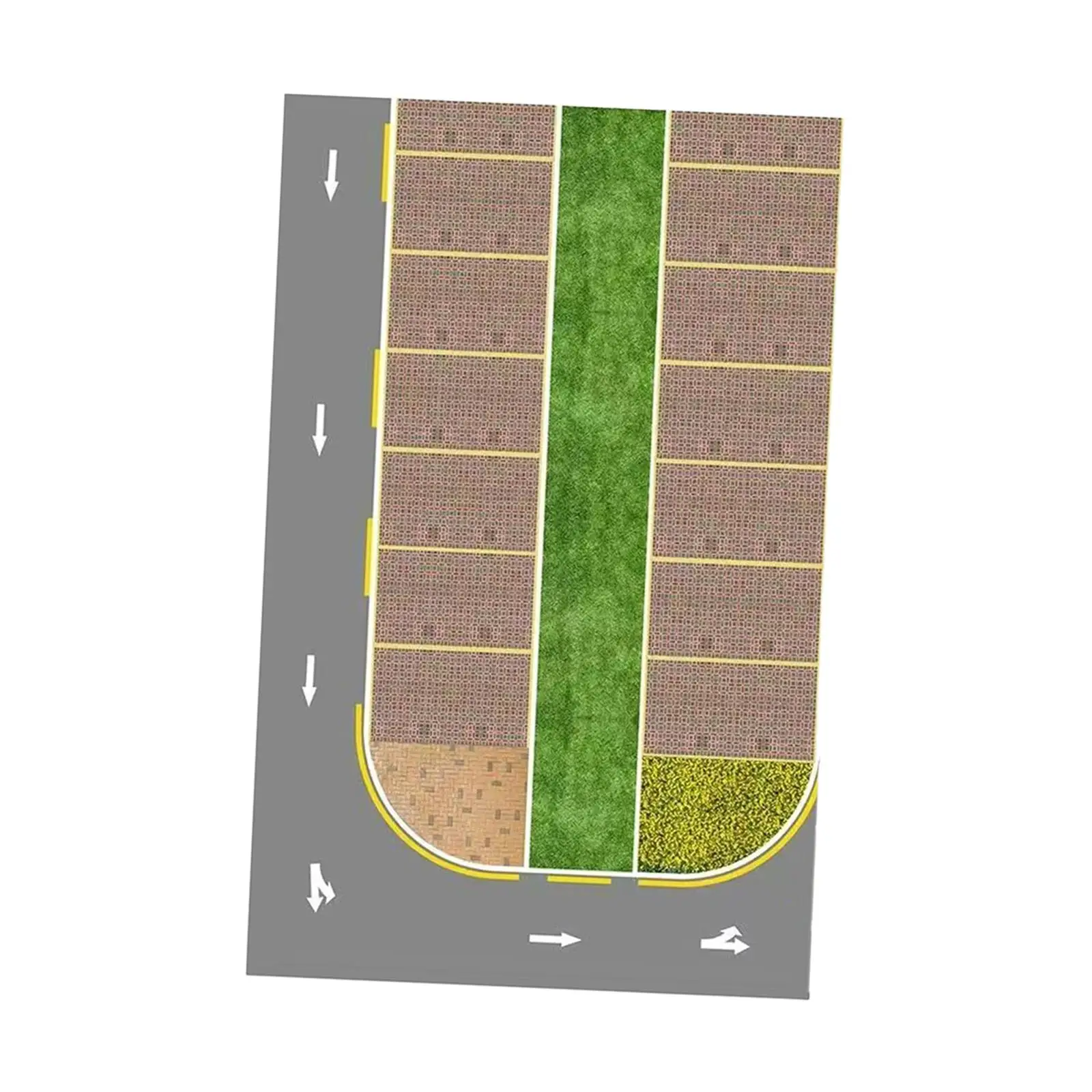 2x 1:64 Parking Lot Stickers, Street Accessories, Collectible, Demonstration, Multifunctional Layout, 1:64, Model Car Display