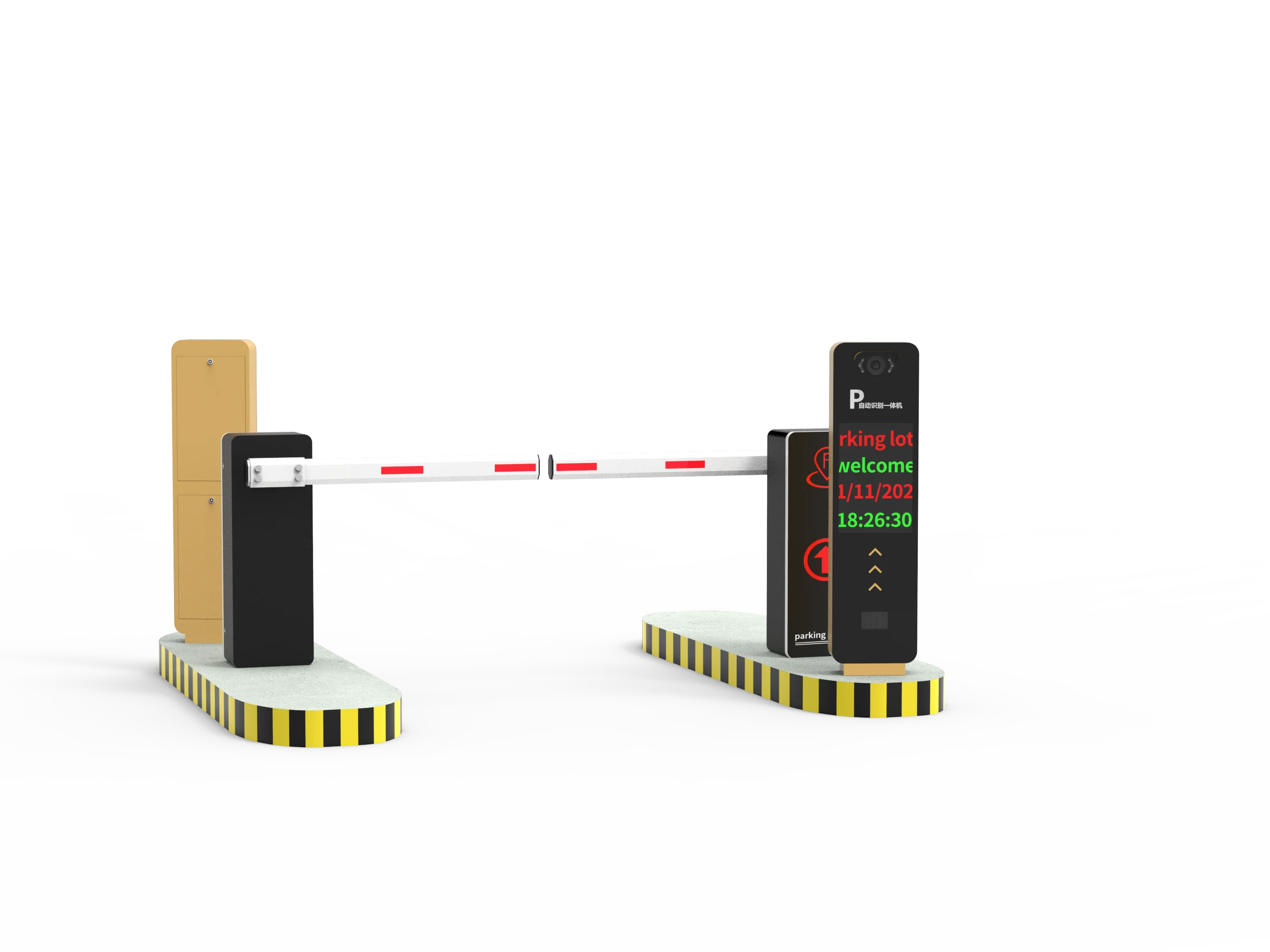 System with Barrier Gate-High Accuracy & IP66 Protection Automatic License Plate Recognition Parking Management