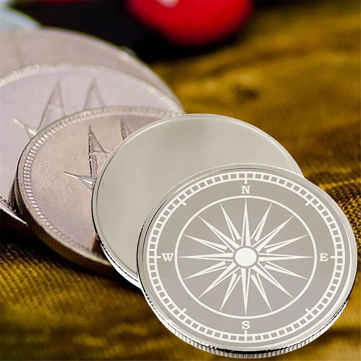 

X40A_25Pcs 40mm Blank Challenge Coin Hand Personalized DIY Craft Coin