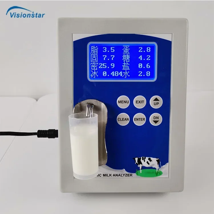 Cow Protein Analysis Fat Purify Components Density Analyzer Device Machine Quality Milk Tester