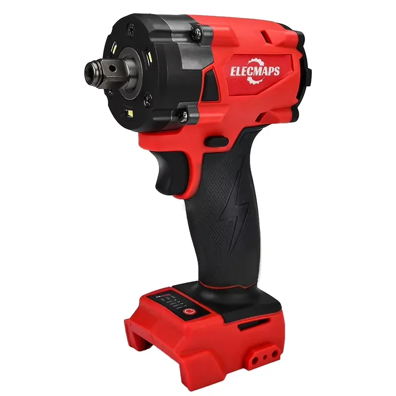 18V Cordless Brushless Impact Wrench 430Nm High Torque 800W Power Tool Compact Lightweight for Auto Repair Home Maintenance