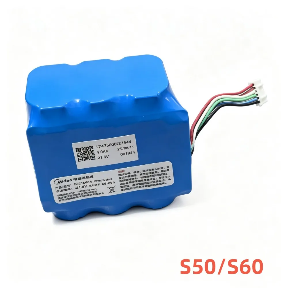 100%Original 4Ah 21.6V for Midea BP21640A S50 Honor S60 PRO Honor S60 Ultra Floor Scrubber Battery