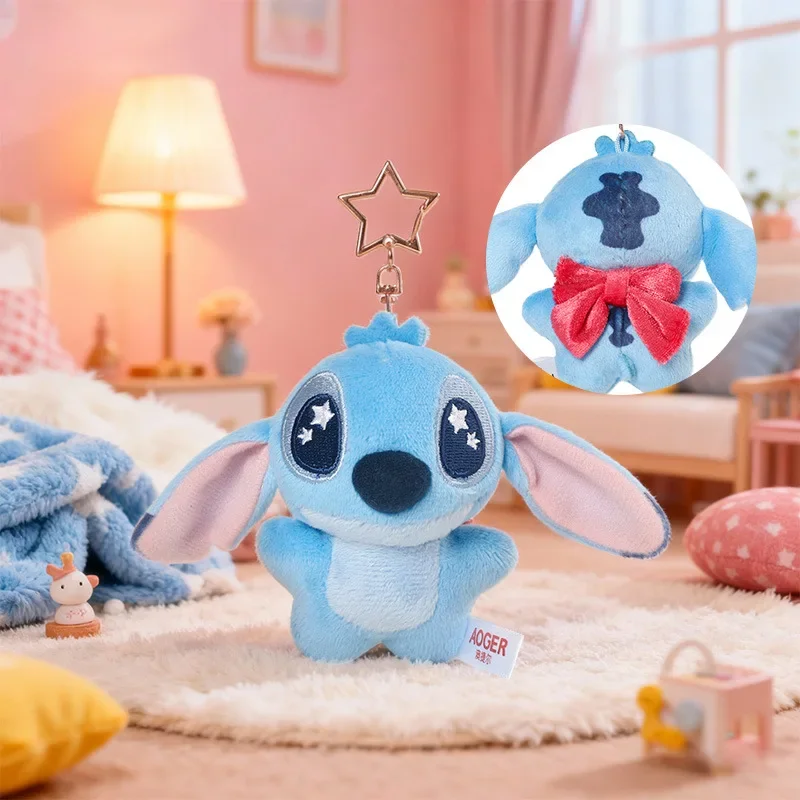 جديد ديزني غرزة قوس قزح كاندي فول سلسلة أفخم دمية kawaii على ظهره سستة أفخم المفاتيح الديكور القطن دمية هدية عيد