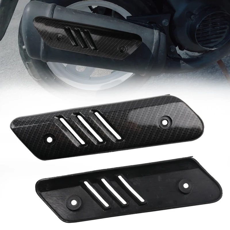 For  DIO 50 AF17 AF18 AF27 AF28 Motorcycle Scooter Imitation Carbon Fiber Muffler Cover Exhaust Pipe Heat Cover