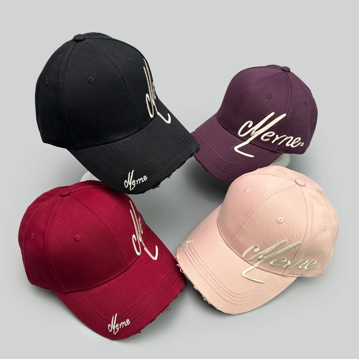 

High-quality Embroidered Side Letters Baseball Hats New Men Women Sunshade Broken Versatile Hardtop Fashion Personal Peaked Caps