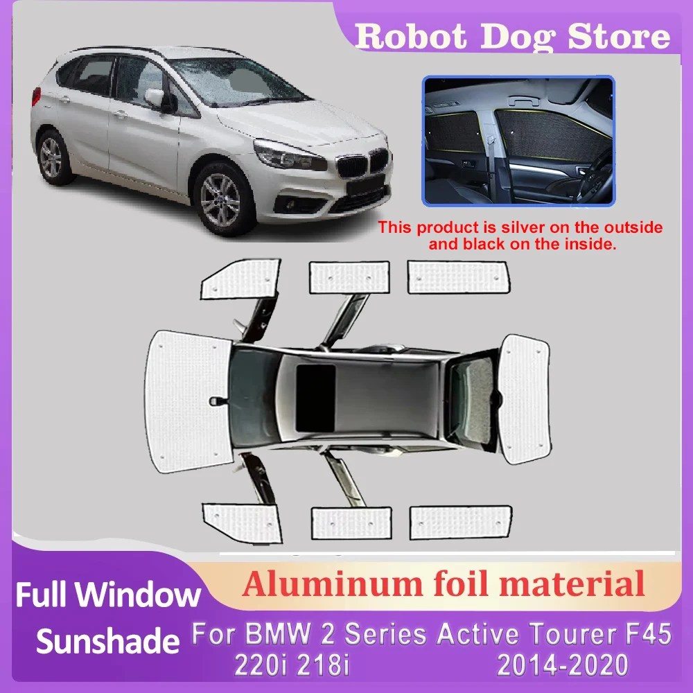 Car Sun Visors For BMW 2 Series Active Tourer Accessories F45 220i 218i 2014-2020 2019 Visors Mat Windshield Curtain Auto Tools