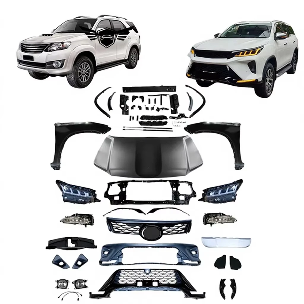 

INSIGHT New Legender Facelift Front Bumper Hood Body Kit 2008-2015 for Fortuner with Clips Clip-on Retrofit/Upgrade