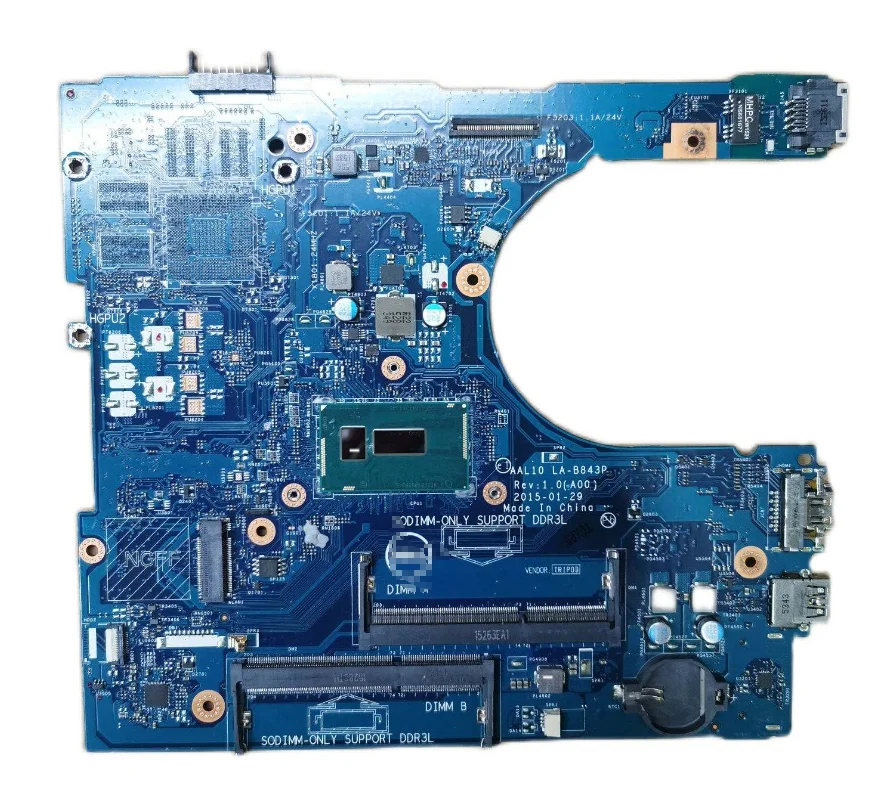 LA-B843P motherboard for Dell Inspiron 5558 5458 5758 laptop motherboard CN-01WHF7 1WHF7 with CPU I5-5200U 100% test OK